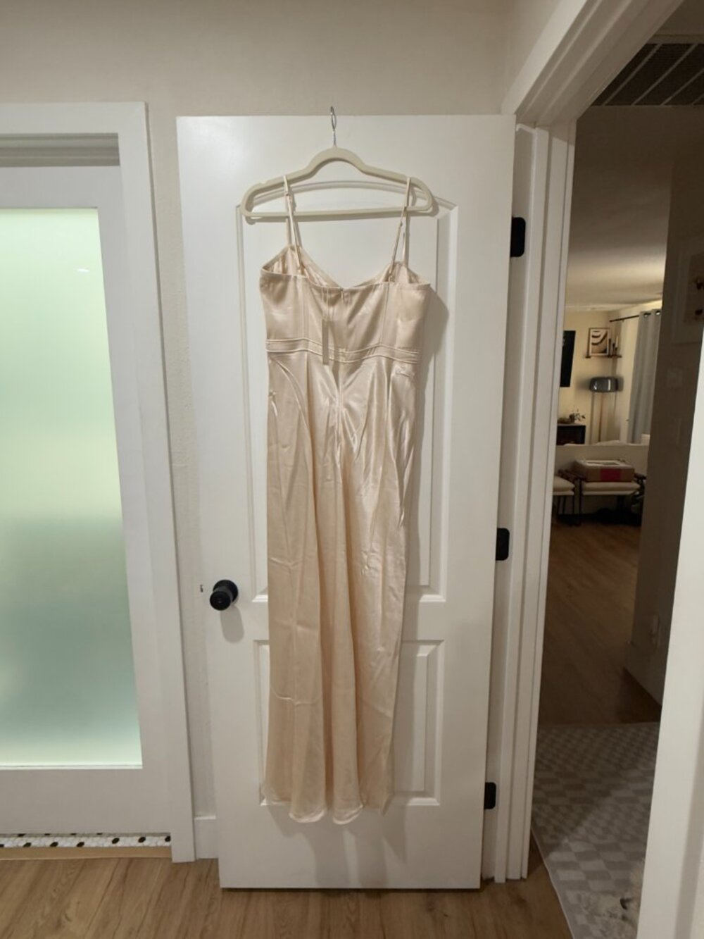 Shona Joy Ivory Maxi Slip Dress with Sweetheart Bust - Picture 4 of 5